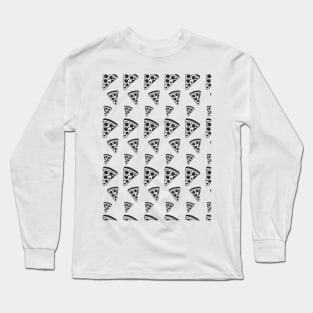 90s pizza pattern Long Sleeve T-Shirt